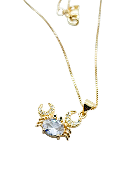 Collar Cangrejo Dorado