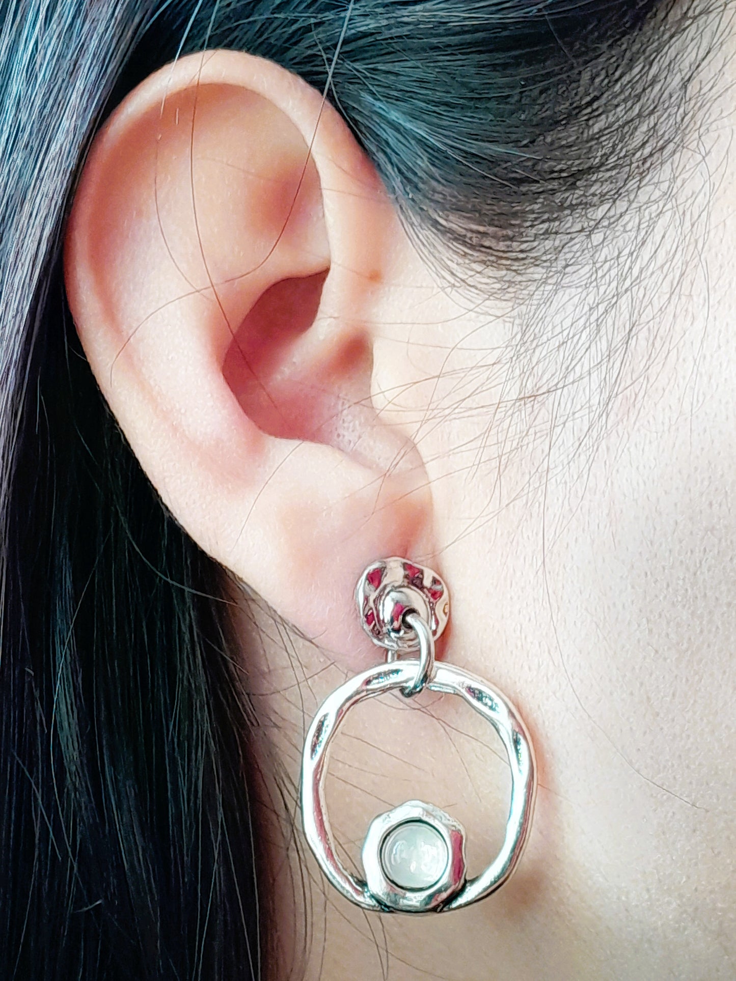 Aros IDUNN de argolla con detalle