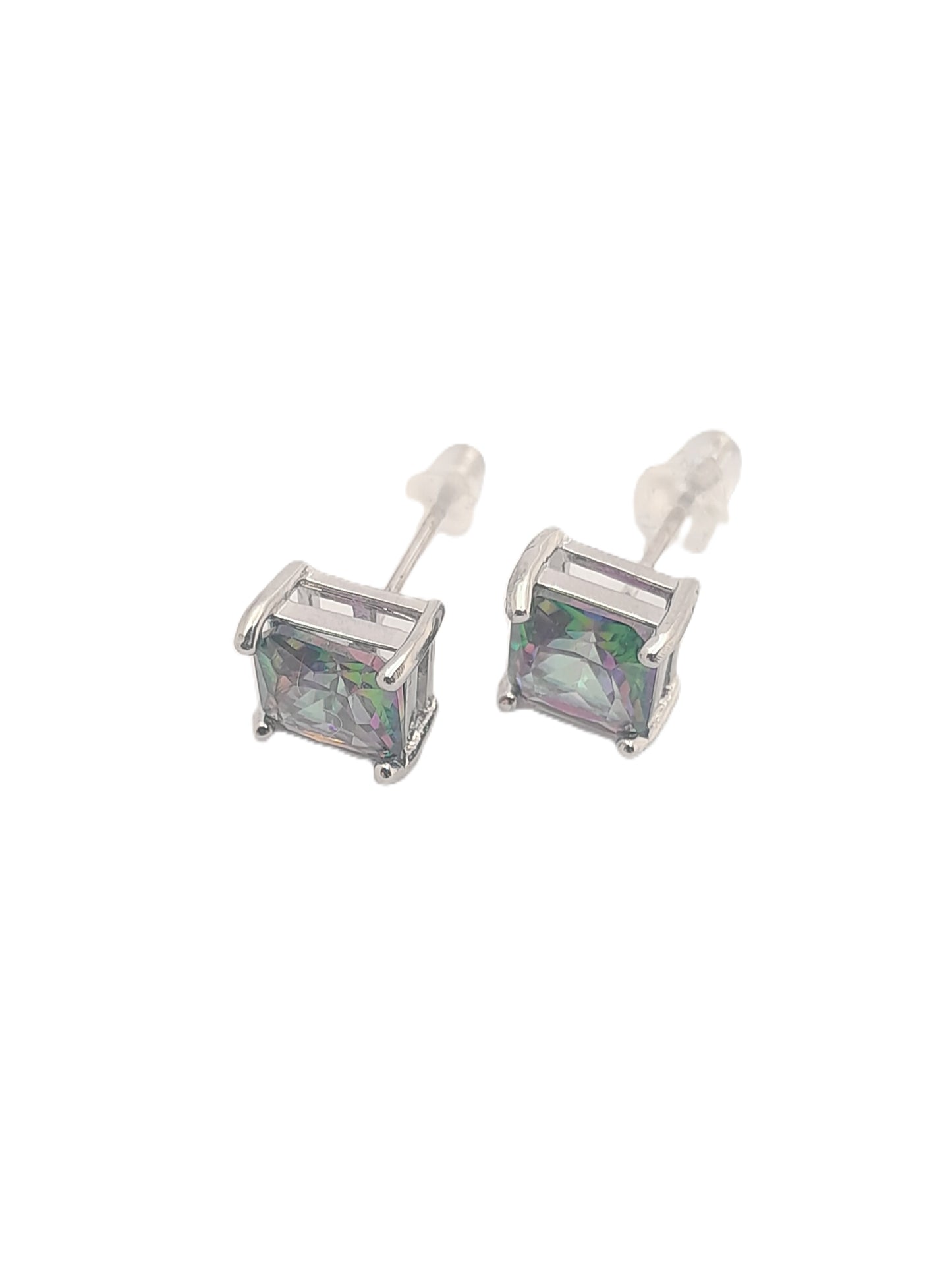 Aros Plata Tornasol