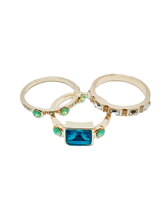 Anillo Trio Turquesa