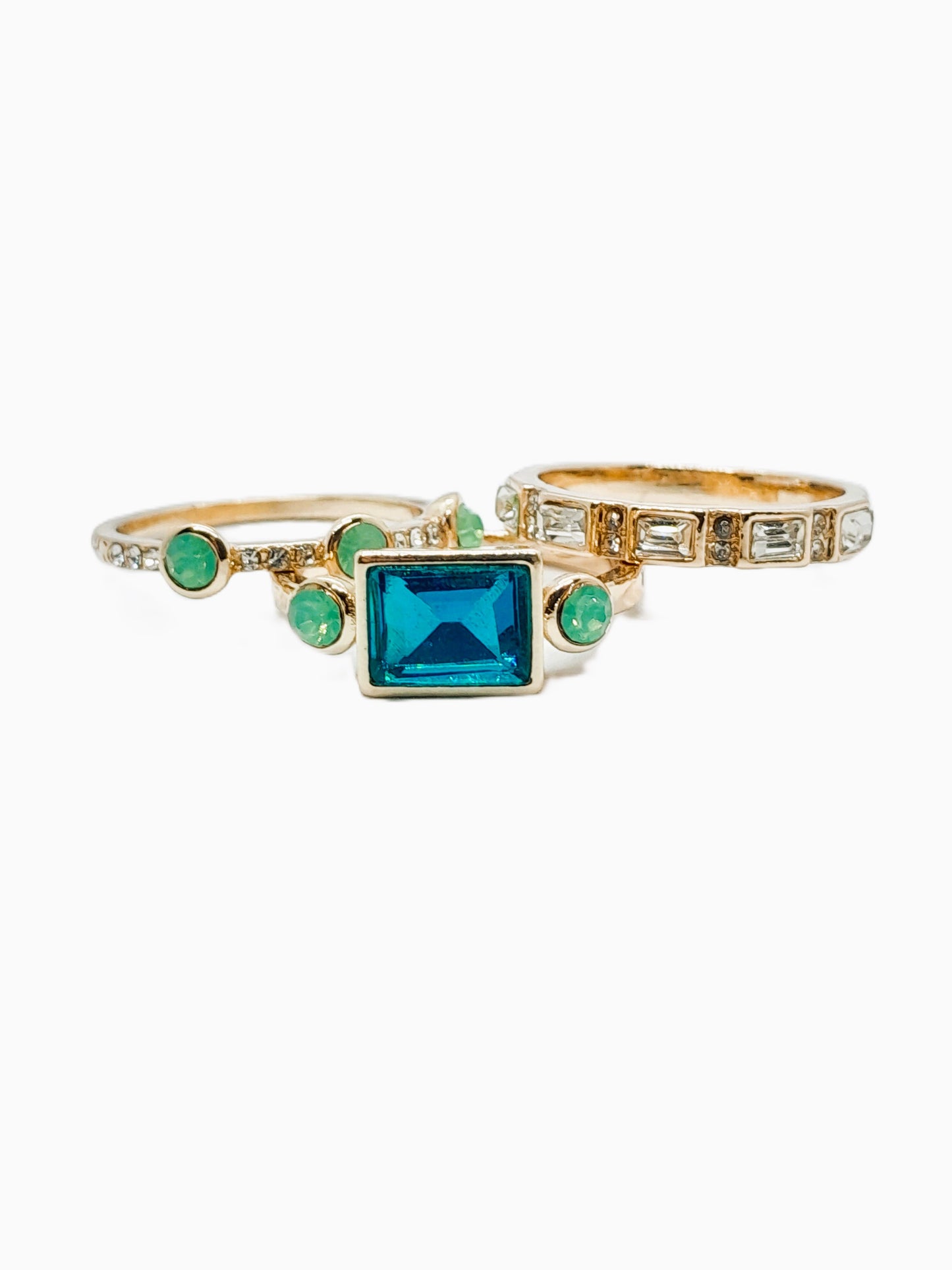 Anillo Trio Turquesa