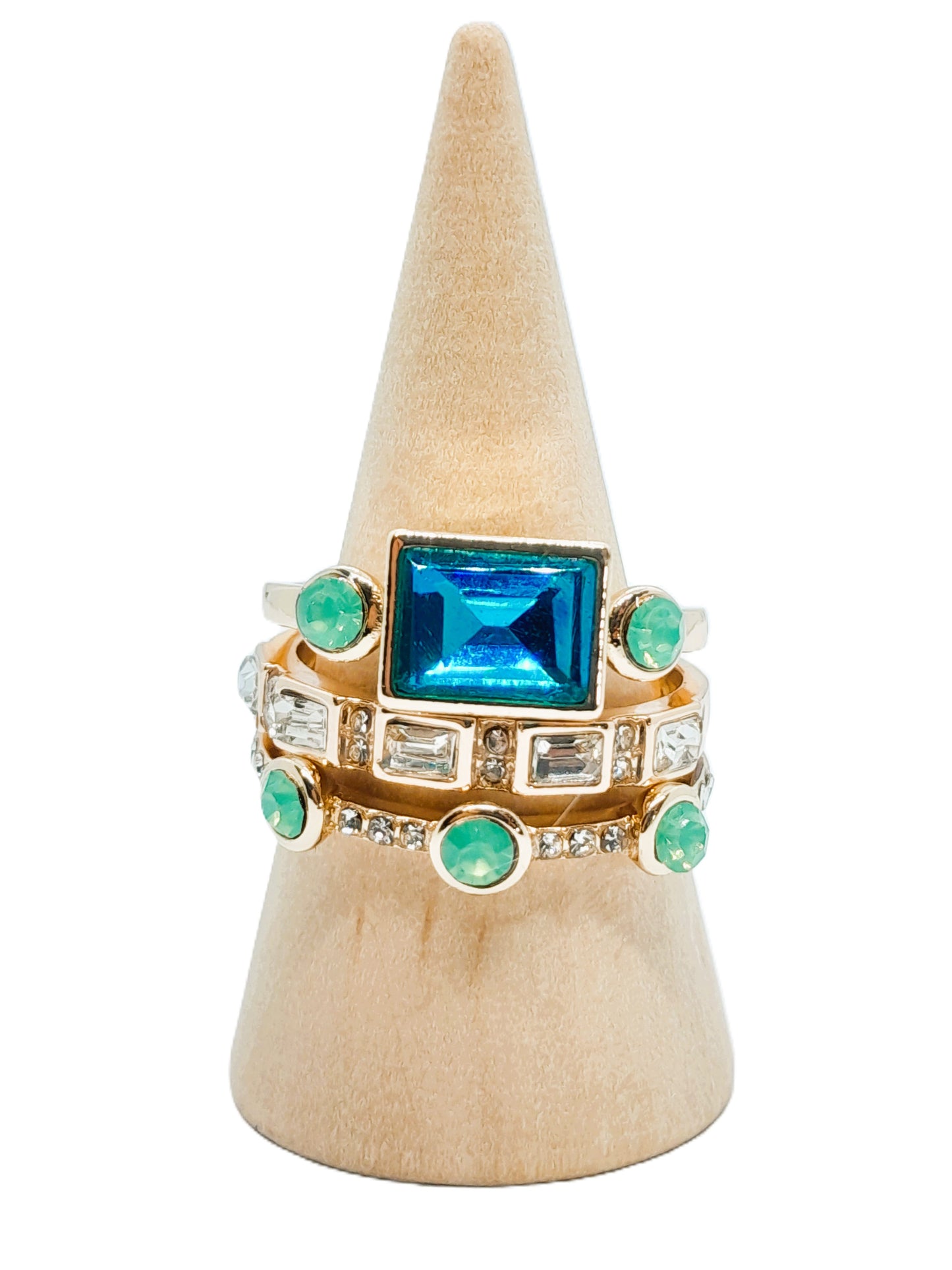 Anillo Trio Turquesa
