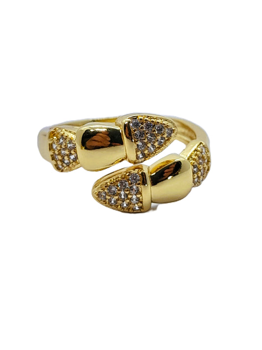 Anillo METIS en Baño de Oro Ajustable