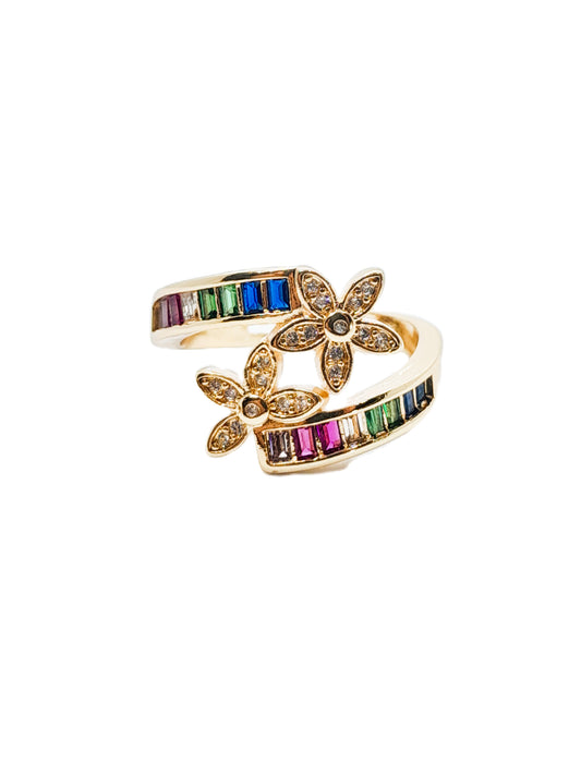 Anillo IRIS en Baño de Oro Ajustable