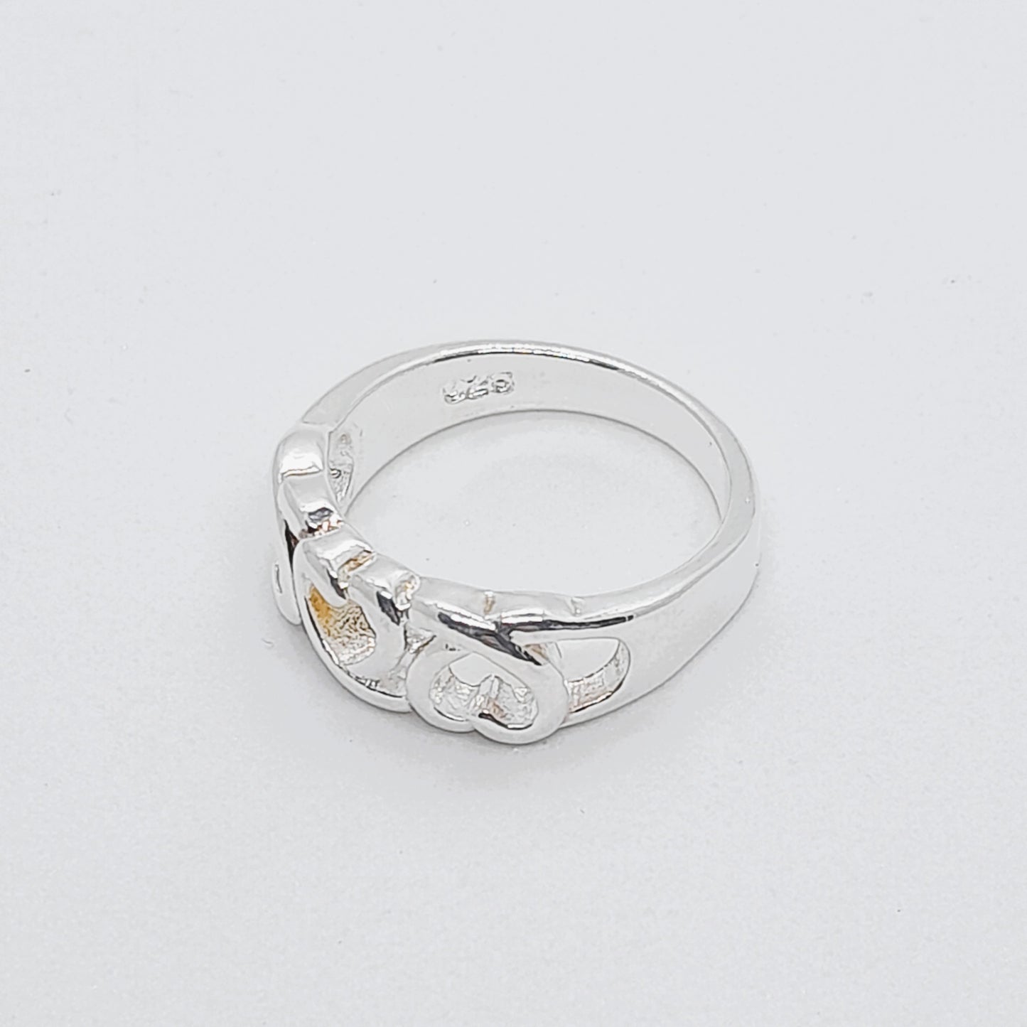 Anillo Plata Corazones