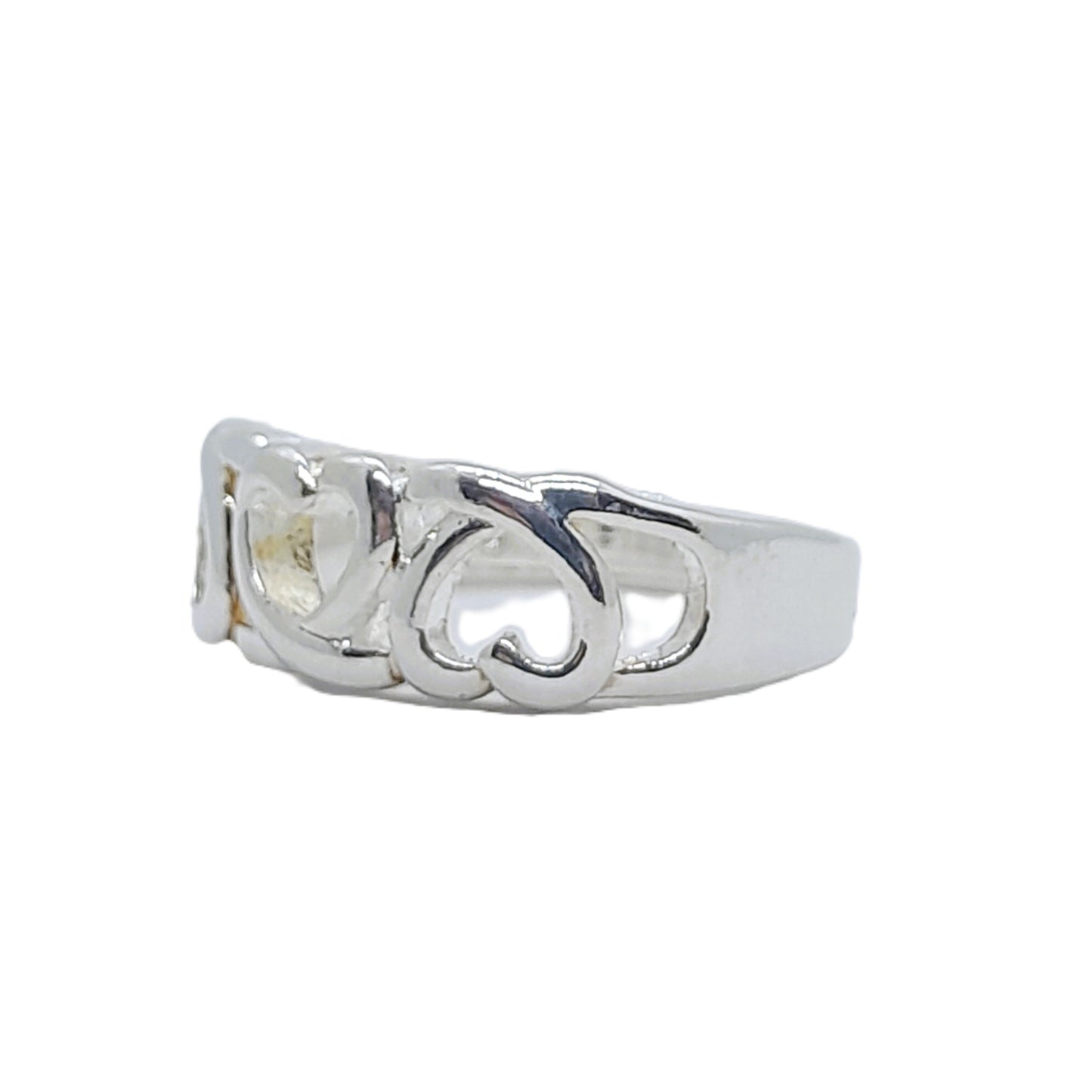 Anillo Plata Corazones
