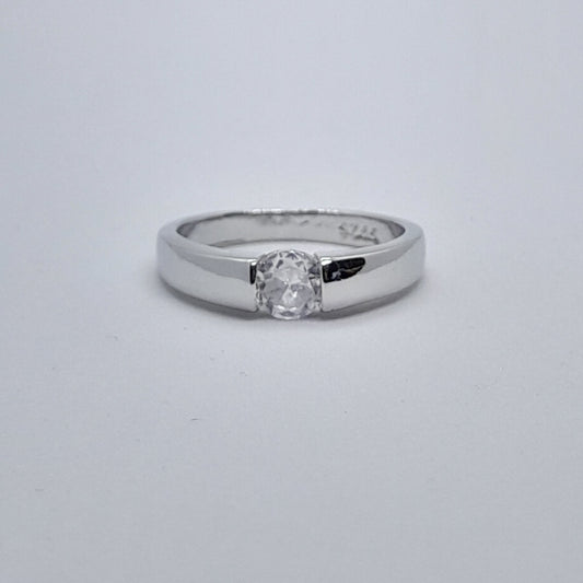 Anillo Plata y Circonita
