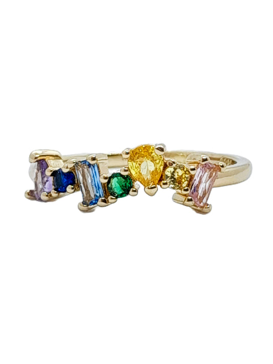 Anillo Geométrico colores