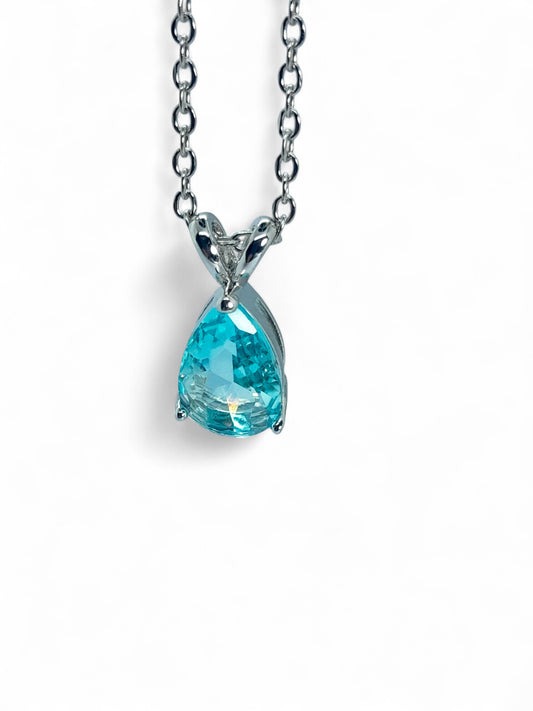Collar Gota aguamarina