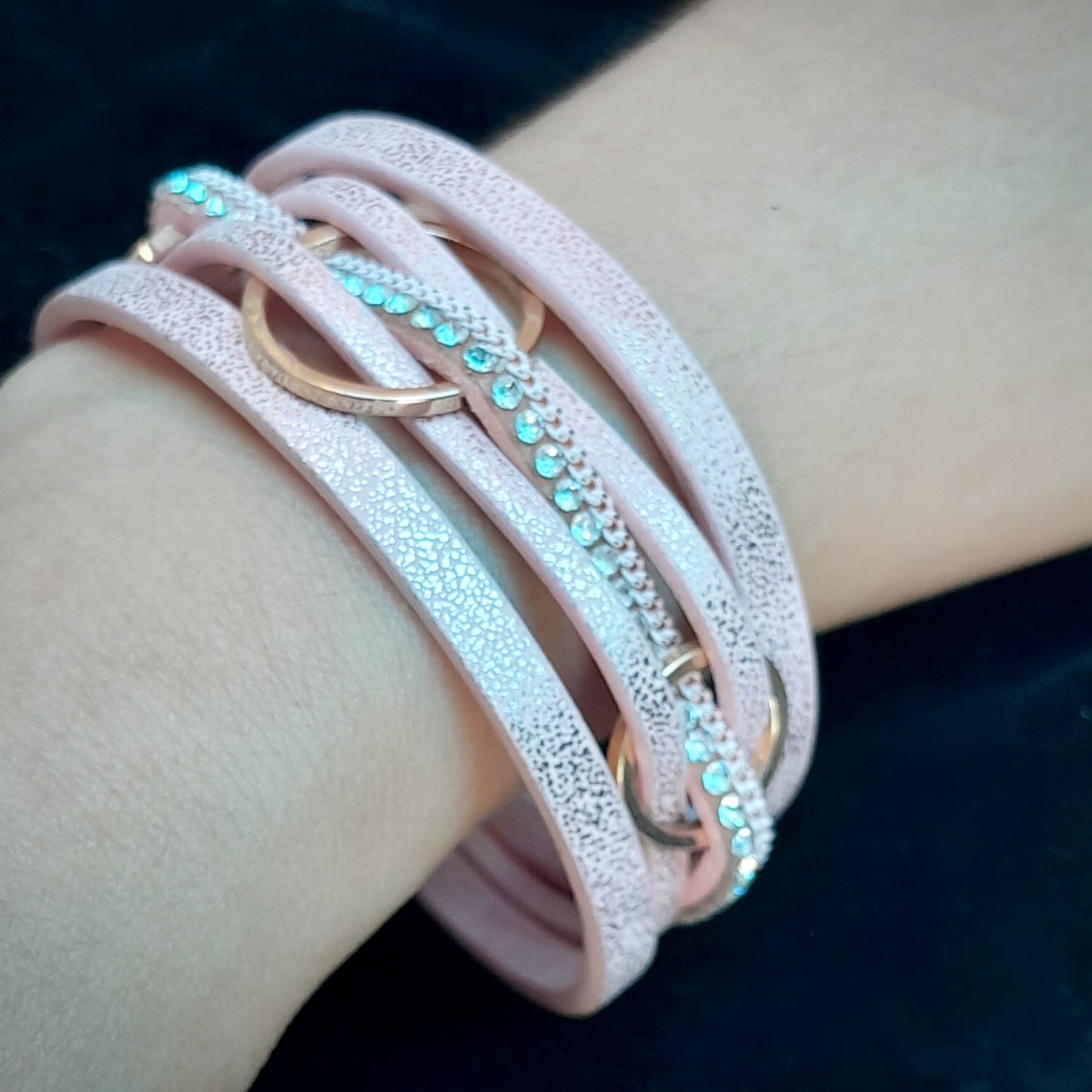Pulsera Rosé Línea Hippie Chic