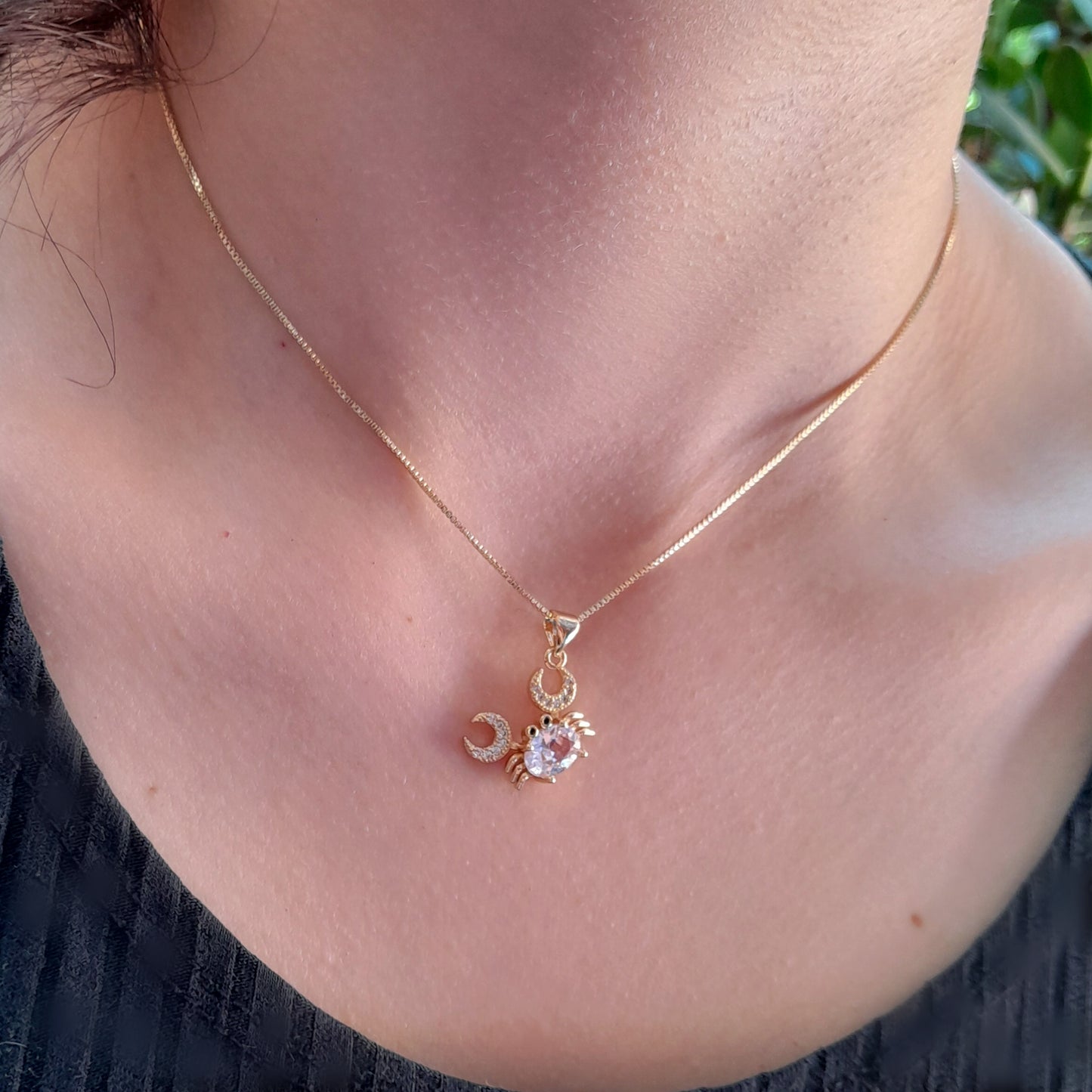 Collar Cangrejo Dorado