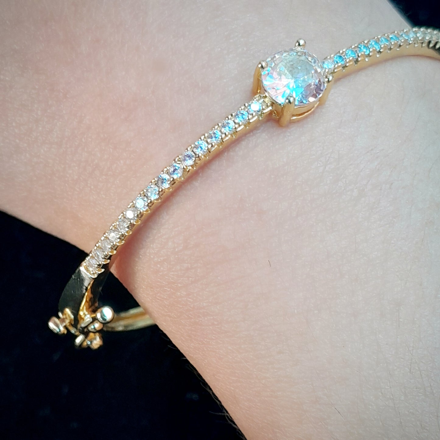 Pulsera Esclava y Circonitas