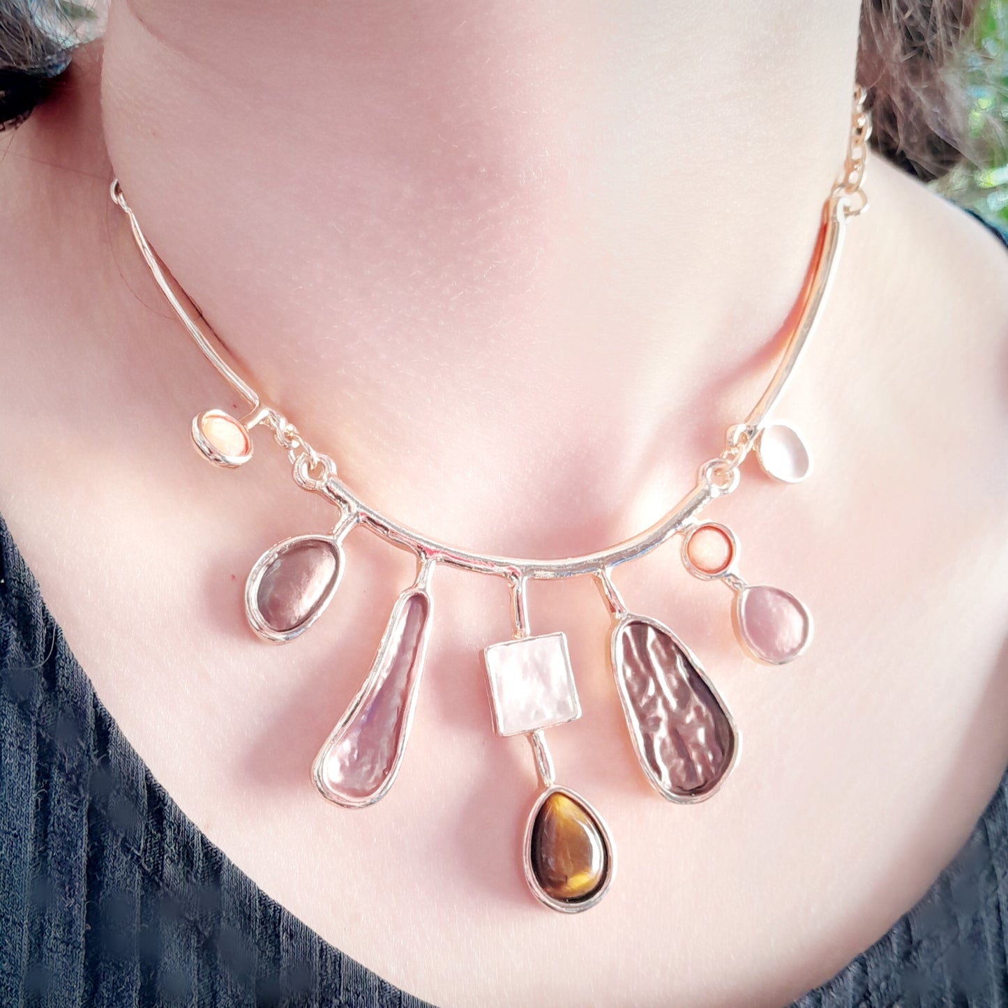 Conjunto AMENET Collar y Aros