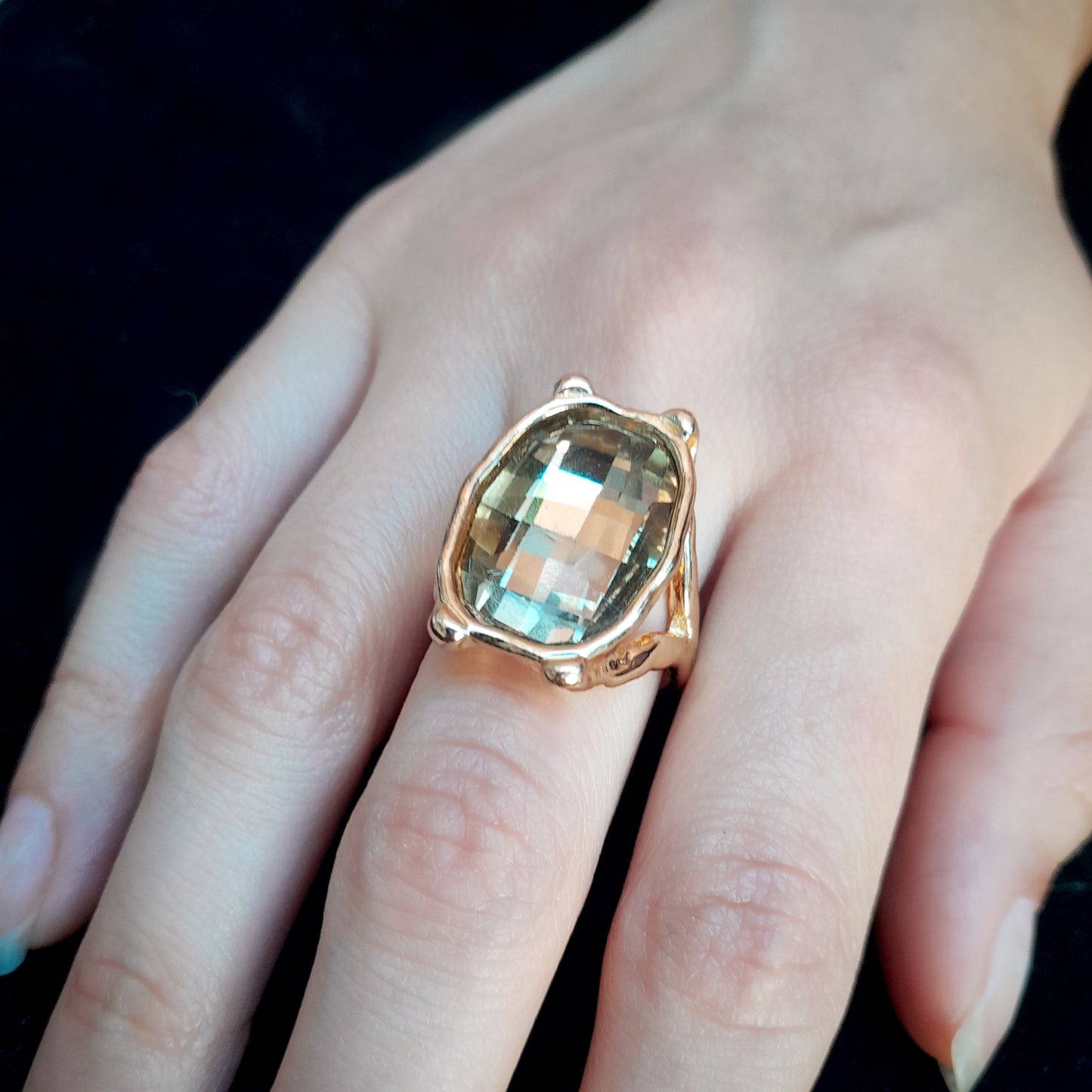 Anillo FREYJA gold-tea