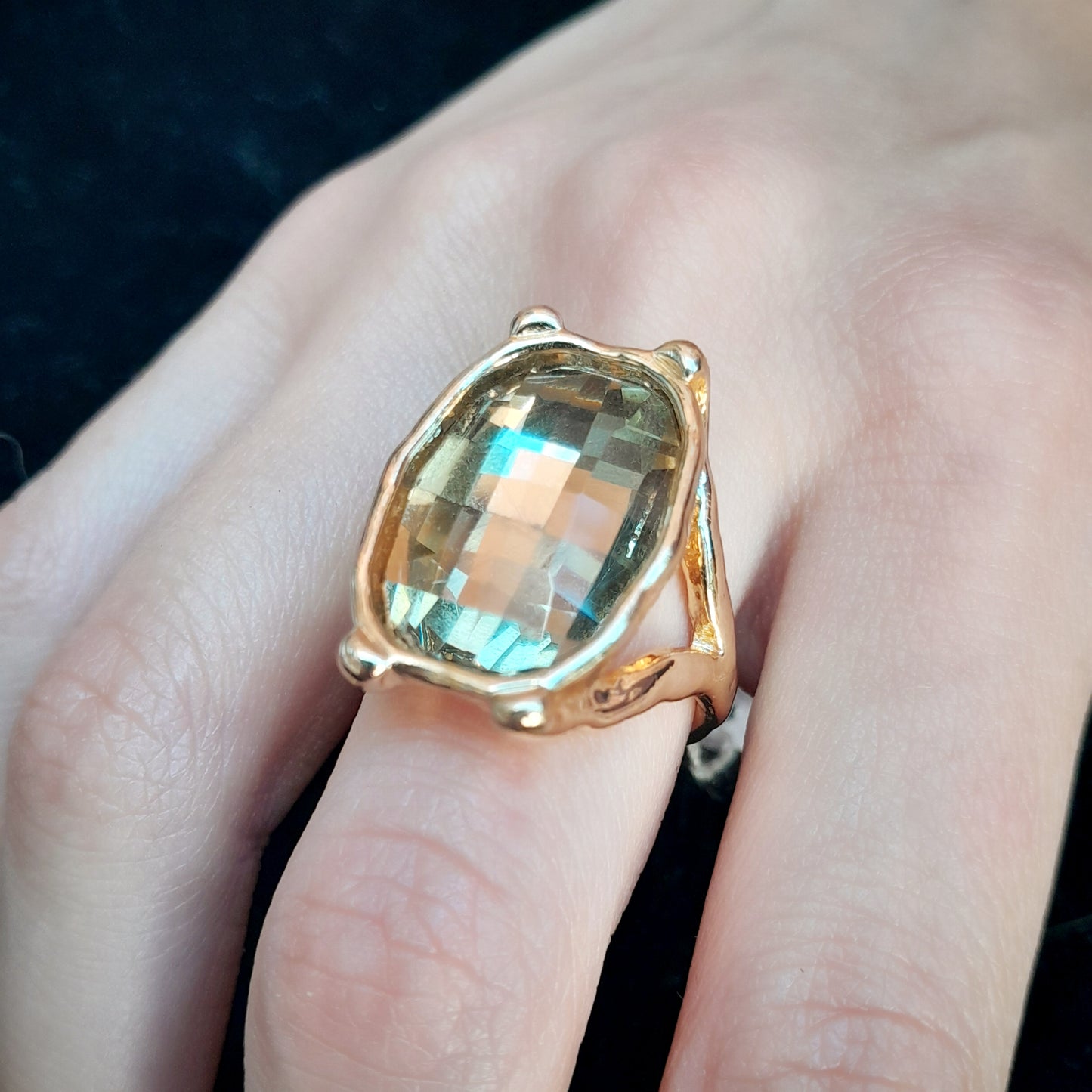 Anillo FREYJA gold-tea
