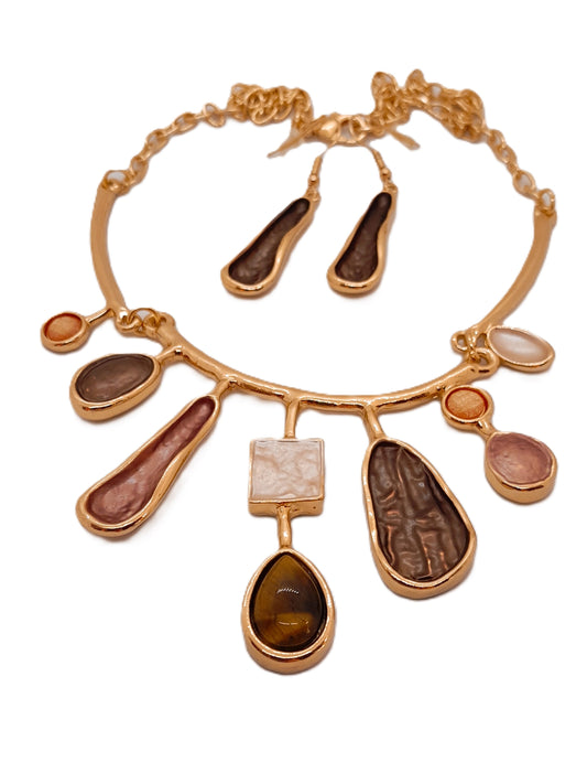 Conjunto AMENET Collar y Aros
