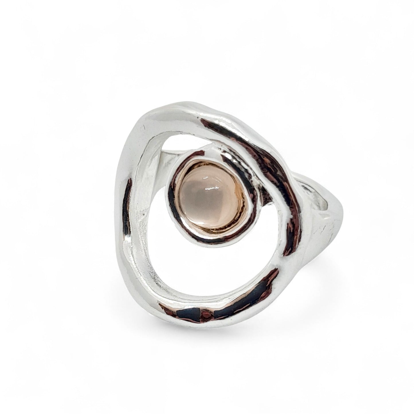 Anillo IDUNN con detalle en piedra