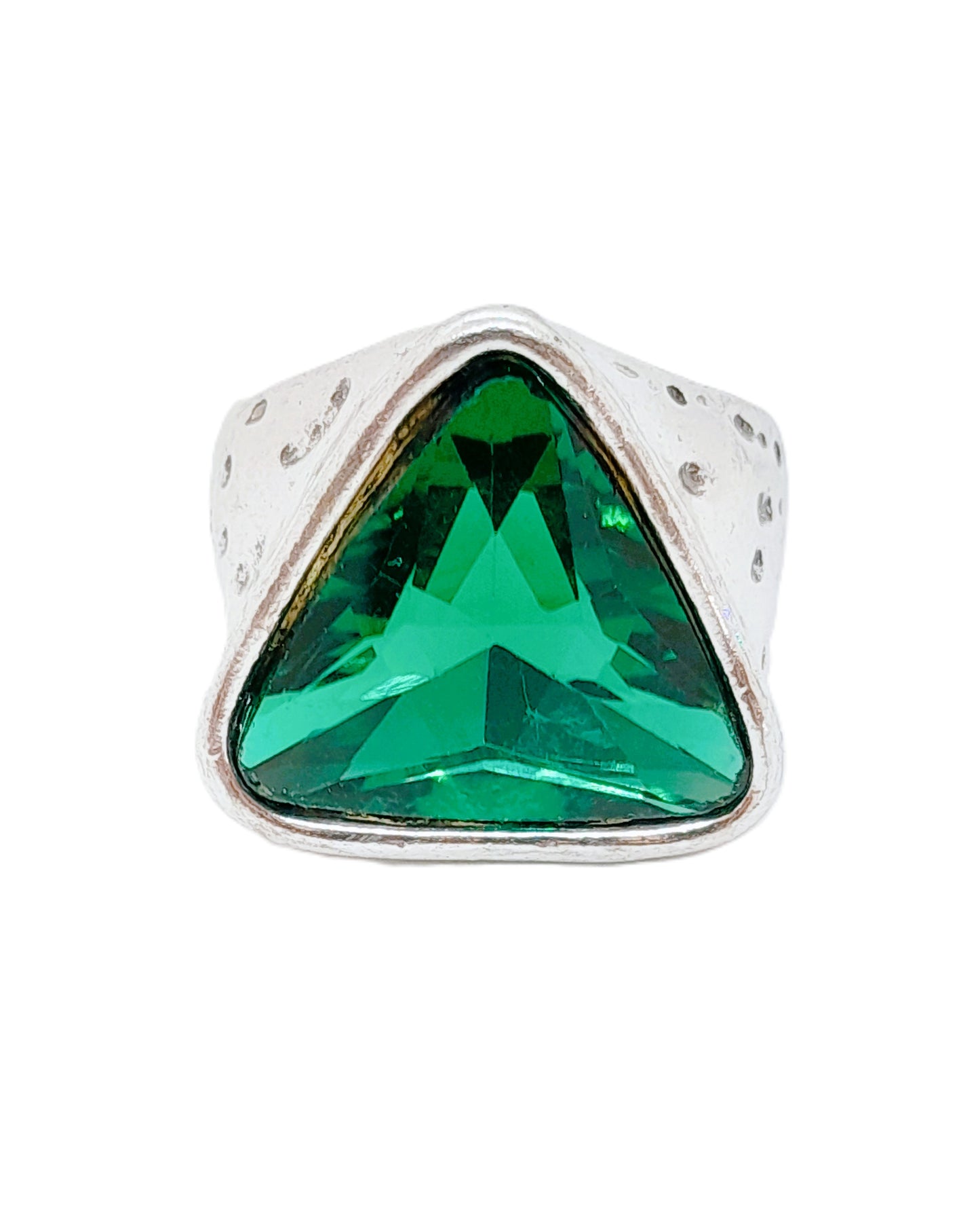 Anillo Triangulo Verde