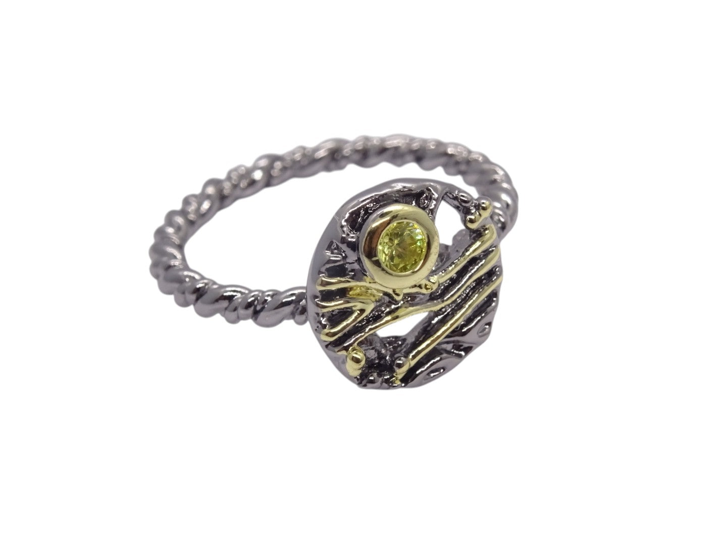 Anillo Tungsteno y Plata