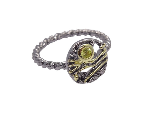 Anillo Tungsteno y Plata