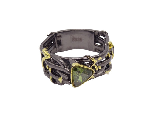Anillo Tungsteno y Plata